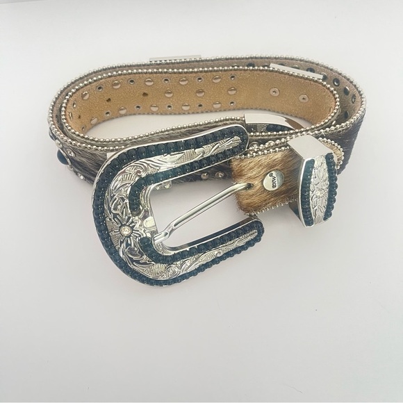 BHW Women’s Cowhide Embellished  Belt - Picture 1 of 7